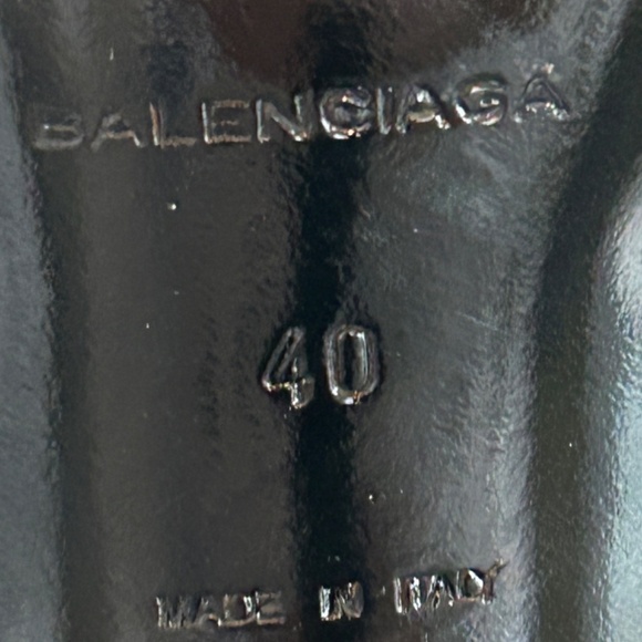 Balenziaga Embossed Slingback Sandal Sz 40 - Picture 12 of 13